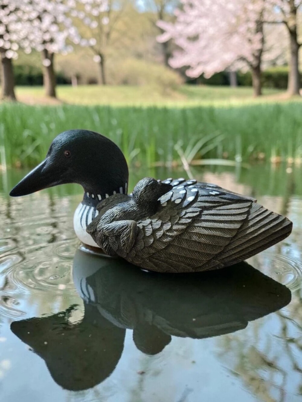 Vtg J.B. Garton Heritage Artists Mini Loon Chick Figurine